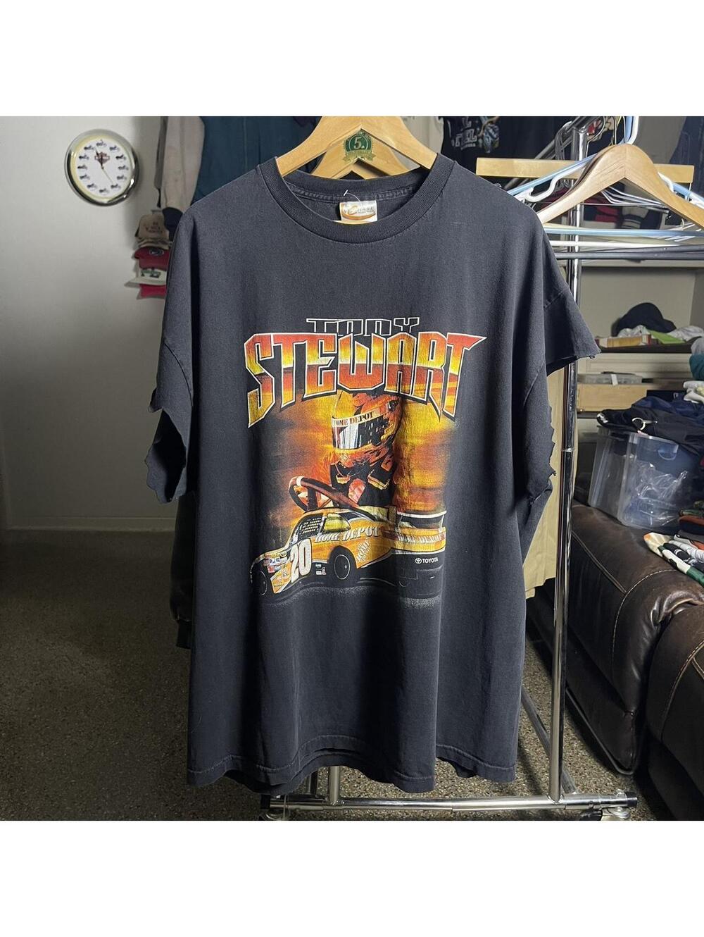 Tony Stewart Cut Sleeve NASCAR Racing Shirt Men's XXL